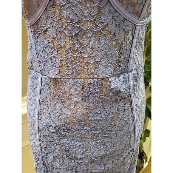 Cider Women's Purple Spaghetti Straps Sweetheart Neck Knee Length Dress Size 4XL - Picture 3 of 10